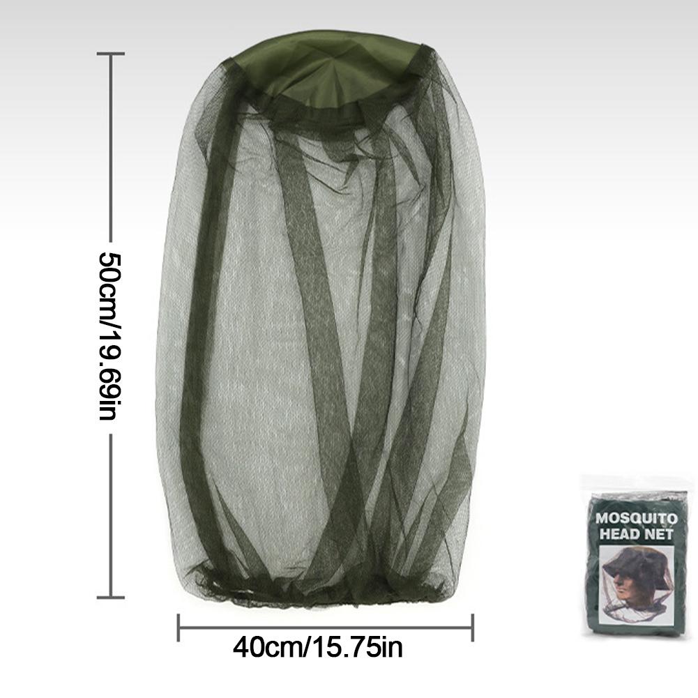 1/2 PCS Face Head Protector Midge Head Net Bug Mesh Head Net Midge Net Hat Head Cover for Outdoor Hiking Camping Walking Fishing