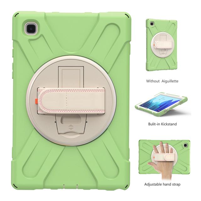 Силиконовый защитный чехол для Samsung Galaxy Tab A T290 A7 10,4 T500 T505, чехол-держатель, ремешок на руку, вращение на 360 градусов, чехол для планшета