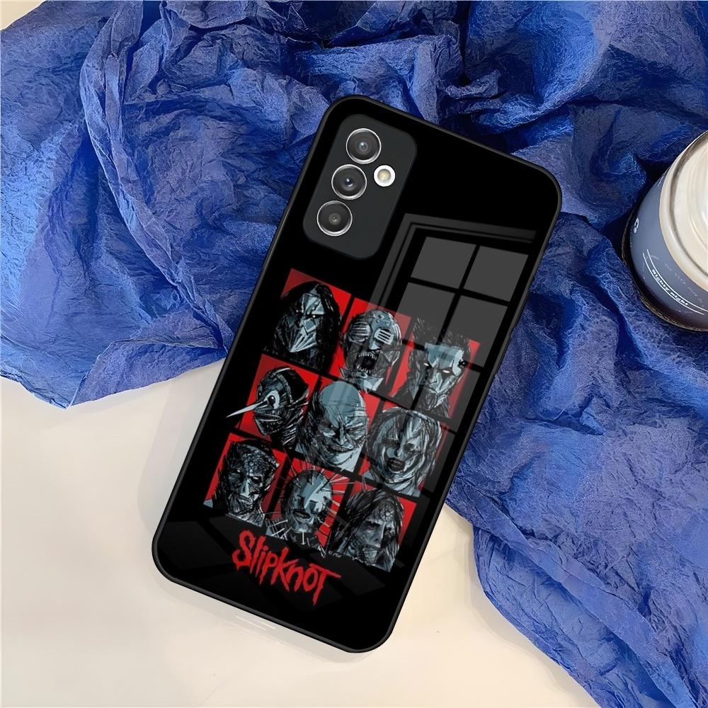 Чехол для телефона S-Slipknot Популярная группа для Samsung S25 S24 S30 S21 S23 S20 S22 Fe S10 E S9 Note 20 Pro Ultra Plus стеклянная крышка
