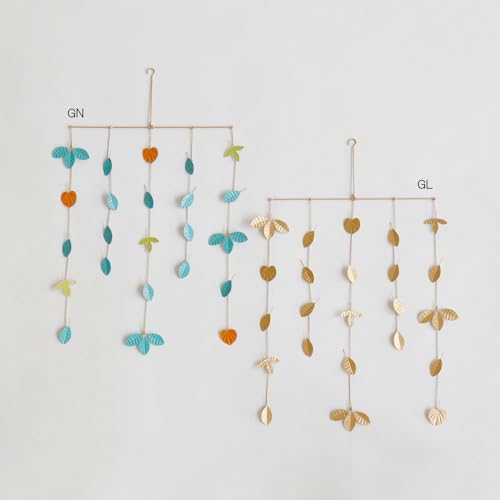 Horn Please MADE Tinplate Leaf Motif Mobile (Gold)