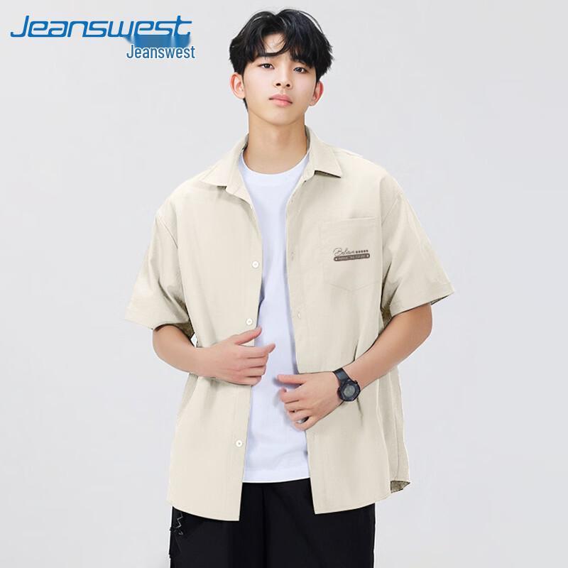 Мужская летняя дышащая повседневная рубашка Jeanswest 2026 с эффектом прохлады