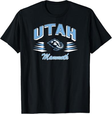 Унисекс футболка Utah Mammoth Retro Diamond Black с официальной лицензией