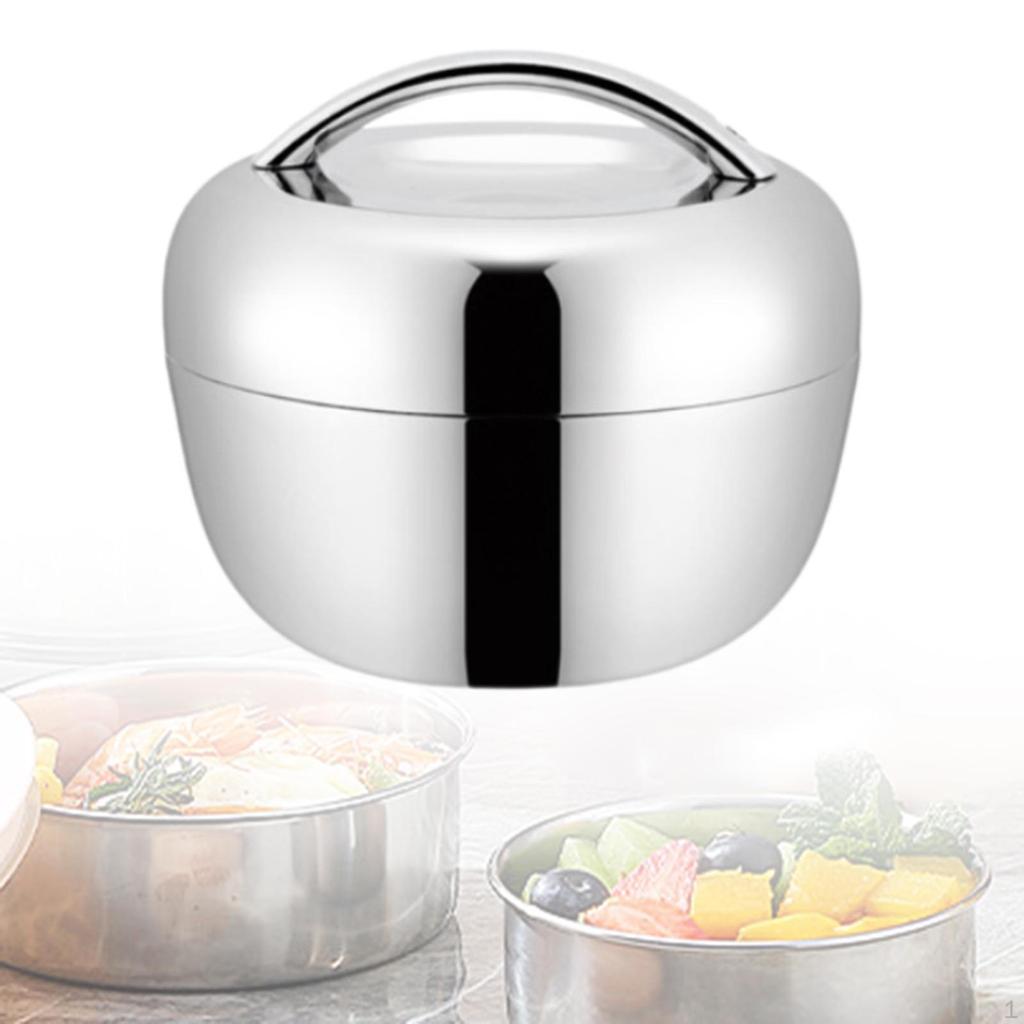 Нержавеющая сталь Bento Box Завтрак Еда подогреватель Обед Изолированный контейнер для кемпинга