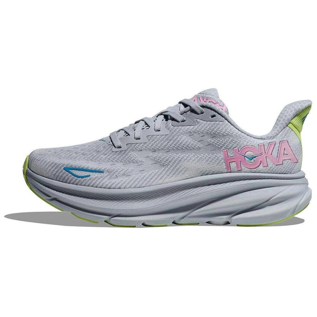 HOKA  Clifton 9 Wide Gull Sea Ice Women Sneakers Grey 1132211-GLLS