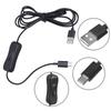 Кабель-адаптер USB на Type C для зарядки с переключателями, 7 футов, ПВХ, модернизация для ламп и вентиляторов