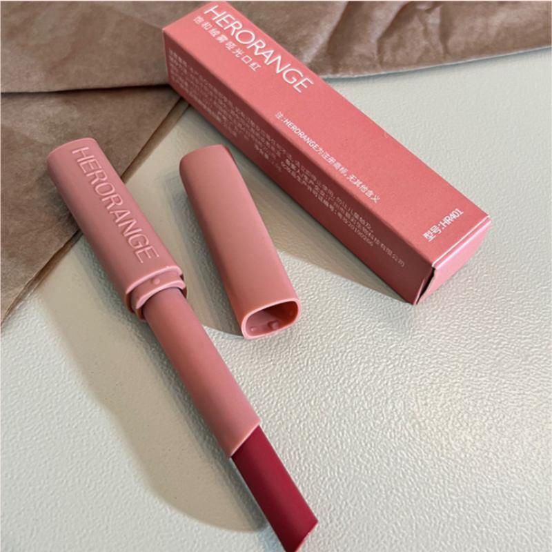 HER ORANGE~Saturated Velvet Mist Matte Fine Tube Lipstick Matte Velvet Positive Red Lipstick