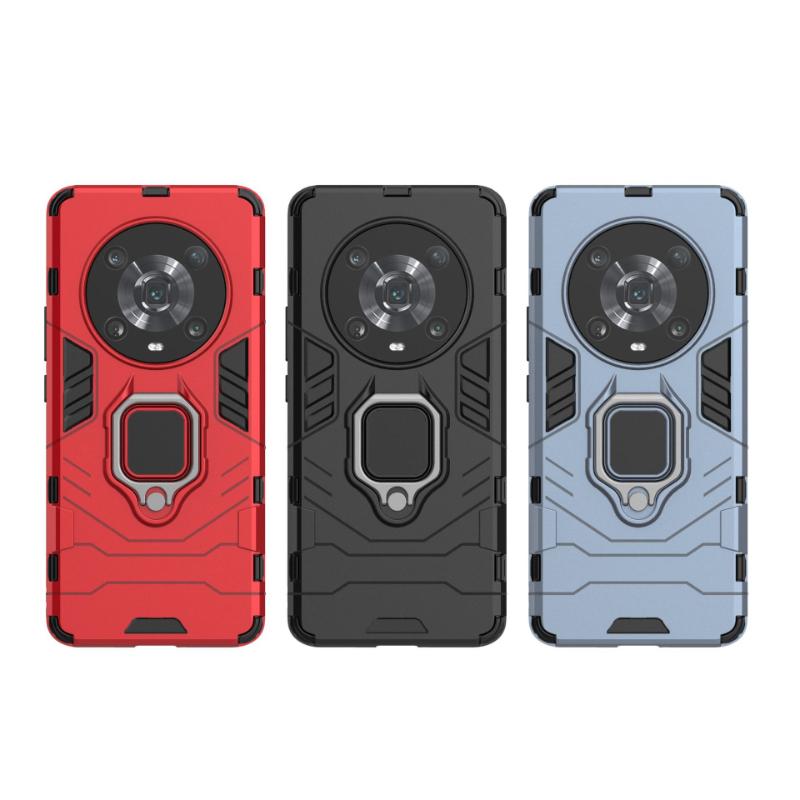 Для Huawei Honor Magic 4 Magic4 Pro 5g задняя крышка чехол для телефона ударопрочный броня против падения металлический держатель кольца магнитный защитный Funda