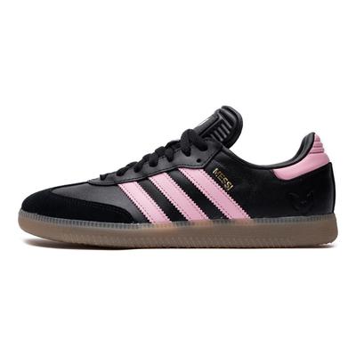 Лионель Месси x Samba Inter Miami CF - Тисненые выездные кроссовки Унисекс Черный Core-Black Золотой Metallic JP7845