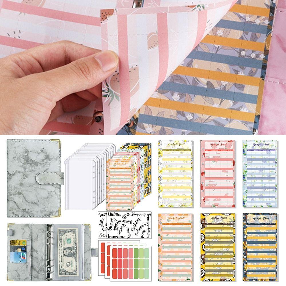 Folder Writing Pads Wallet Notebook Planne Money Saving Binder Cover Notebook Cover Budget Binder