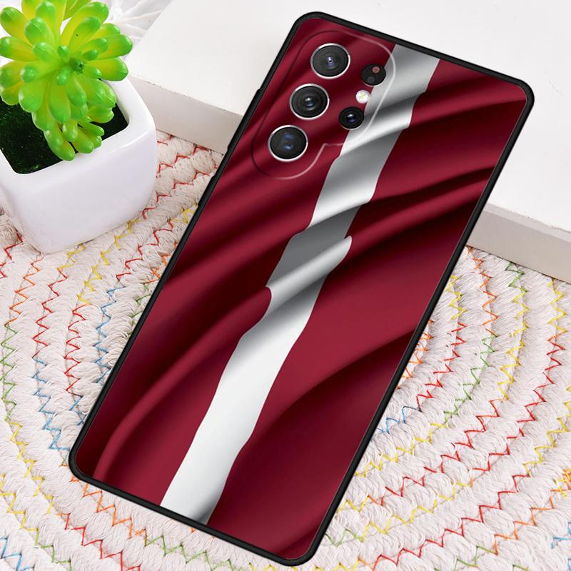 Силиконовый чехол для телефона Samsung Galaxy note 10 pro S26 S25 S24 S23 S22 S21 Plus S25Ultra с гербом и флагом Латвии Чехол Capa