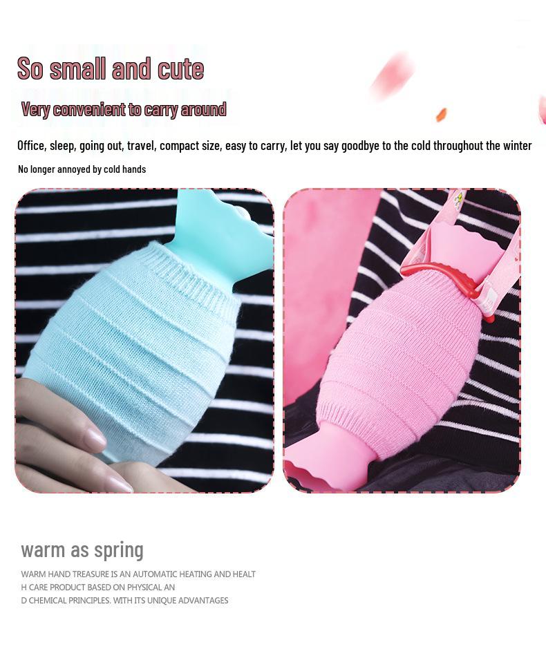 Силиконовая грелка для рук в форме конфеты и бутылка для горячей воды