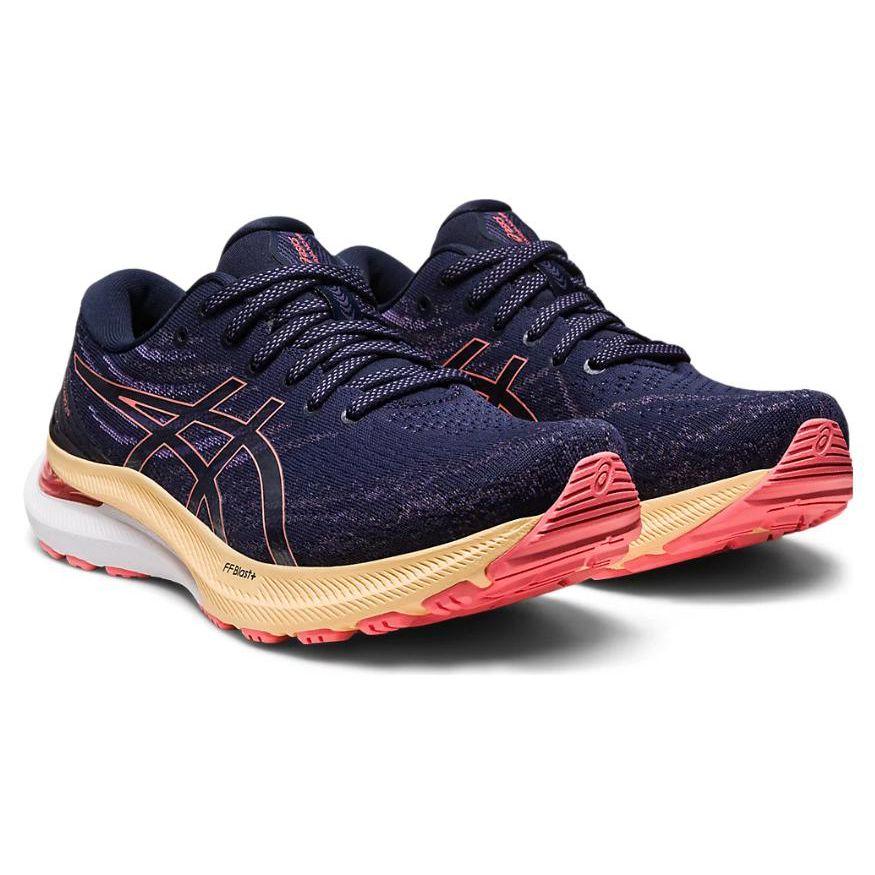Asics Женские кроссовки Gel Kayano 29 2E Wide Midnight Papaya синие 1012B297-402