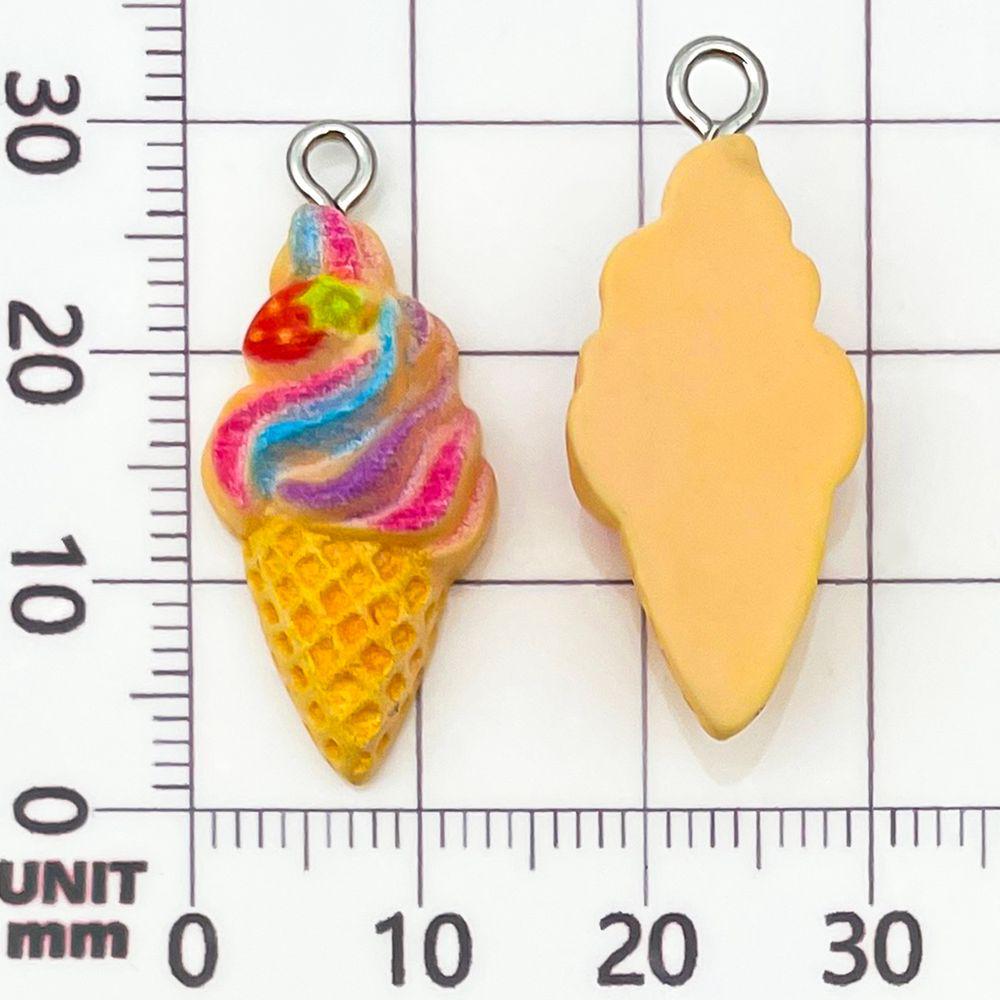 12-цветные подвески в виде рожков для мороженого из смолы для самостоятельного изготовления украшений