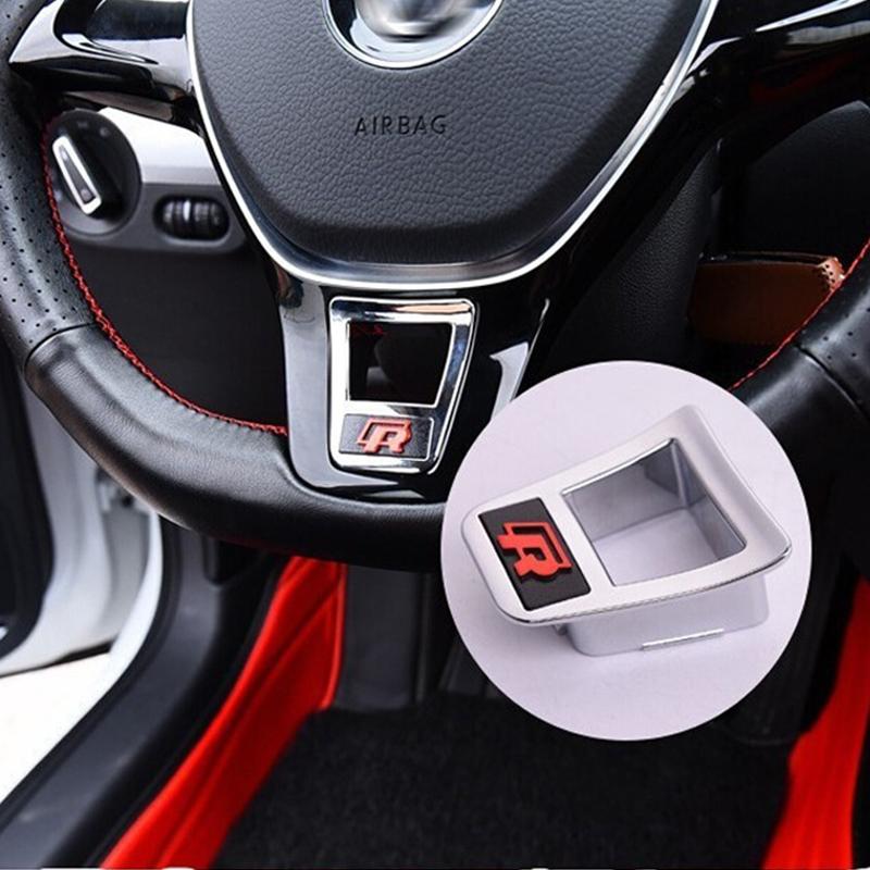 2026 Новый Для VW VOLKSWAGEN Rline R Логотип Наклейка на Руль Автомобиля Аксессуары Для Volkswagen Polo GTI Golf Passat Jetta Santana