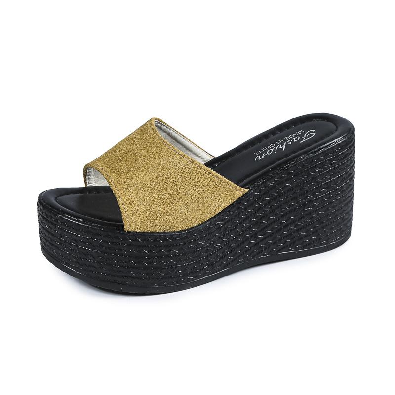 Women Wedges Slippers Summer Beach Platform Sandals Fashion Slippers Women Luxury High Heels Shoes Slides Women Zapatos De Mujer