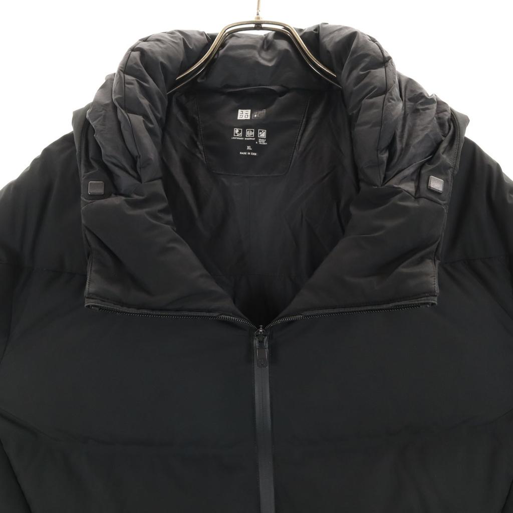 Uniqlo Бесшовная парка с длинным рукавом XL черная Мужская Б/у