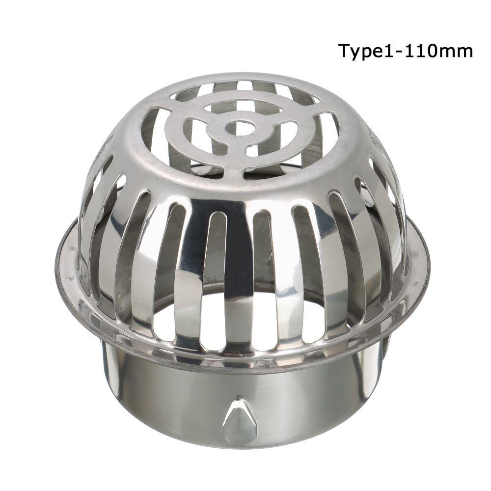 Anti-blocking Round Rain Pipe Cap Balcony Drainage Cover Roof Floor Drain Drainage Plumbing Fitting