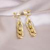 Элегантные клипсы-треугольники для непроколотых ушей - Универсальная легкая роскошь для повседневной носки.