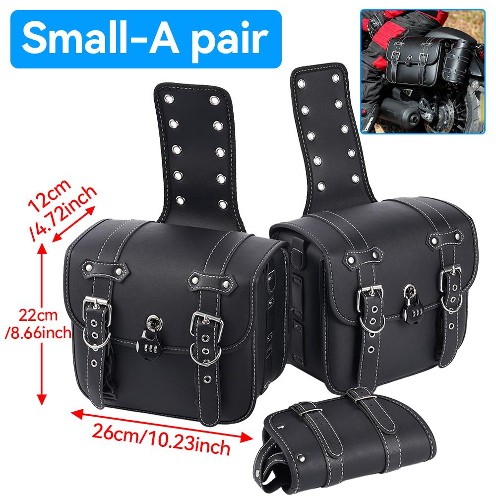 1 комплект мотоциклетных седельных сумок большой вместимости для хранения инструментов для Harley Sportster Honda/Yamaha/Suzuki мотоциклетные боковые сумки