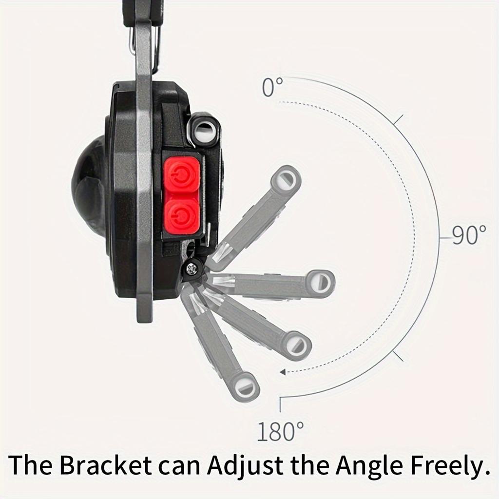 Мини COB брелок-фонарик USB перезаряжаемый портативный светодиодный рабочий свет с магнитной основой для кемпинга, рыбалки, чрезвычайных ситуаций на открытом воздухе