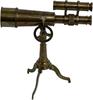 Brass Telescope With Wooden Tripod Stand Maritime Nautical Vintage Desk Décor