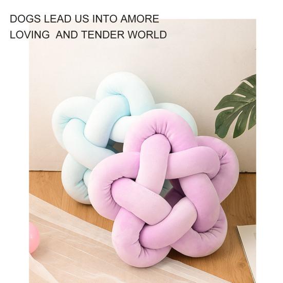 Декоративная подушка Four Seasons, снижающая стресс, эластичная, практичная INS, вязаный узел, звездообразная подушка для спинки дивана для офиса