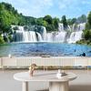Фреска Водопад Текущая Вода Большие Обои Современная 3D Пейзажная Фреска Декор Фона Гостиной Обои