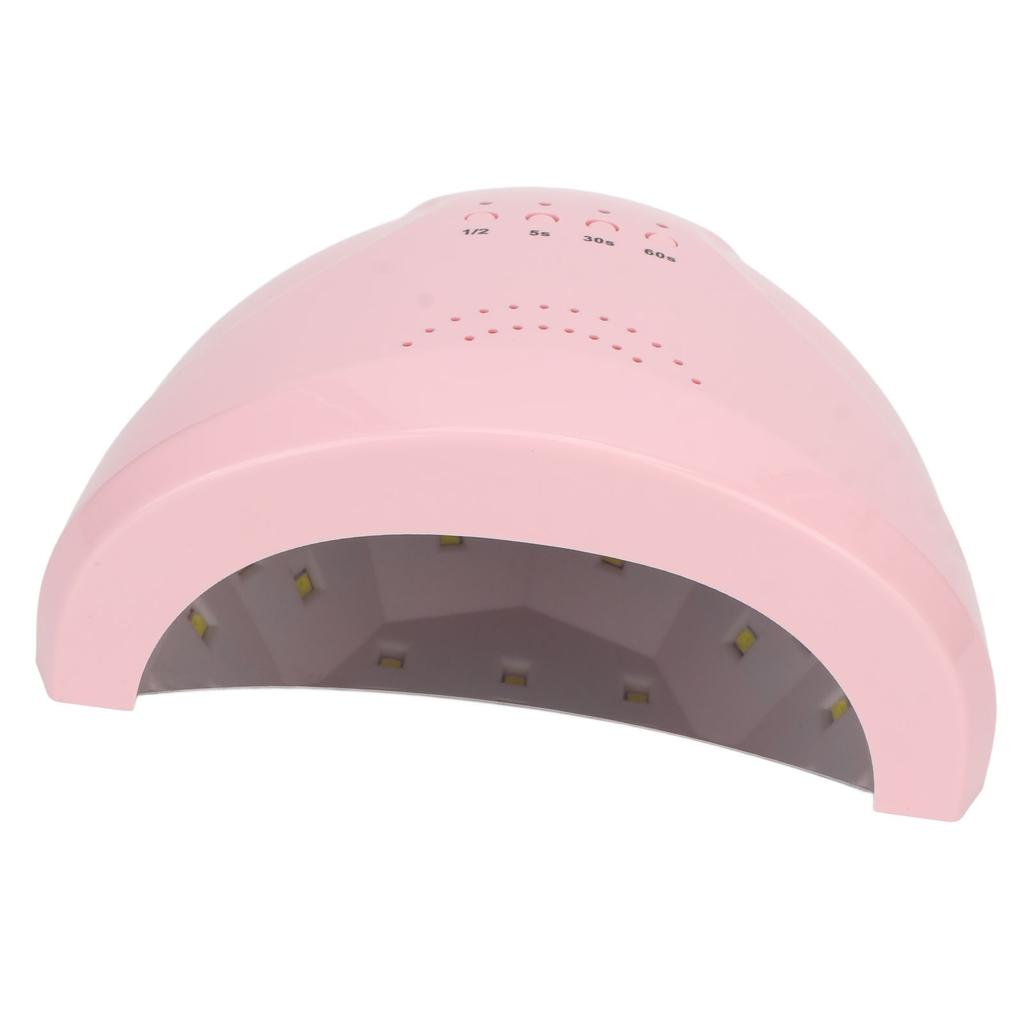 UV LED Nail Lamp Intelligent Infrared Sensor Touch Screen Pink UV Lamp Nail Dryer 100‑240V EU Plug