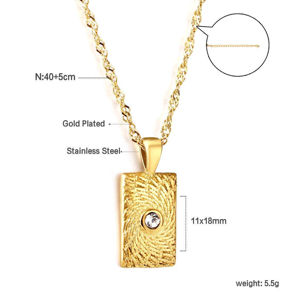 Small Design Zircon Eye Pendant Necklace Unique Light Luxury Women's Jewelry