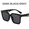 Korean Stylish Sunglasses Women Rivets Decoration Square Shape Male Sun Glasses Travelling Driving Sunglass for Women