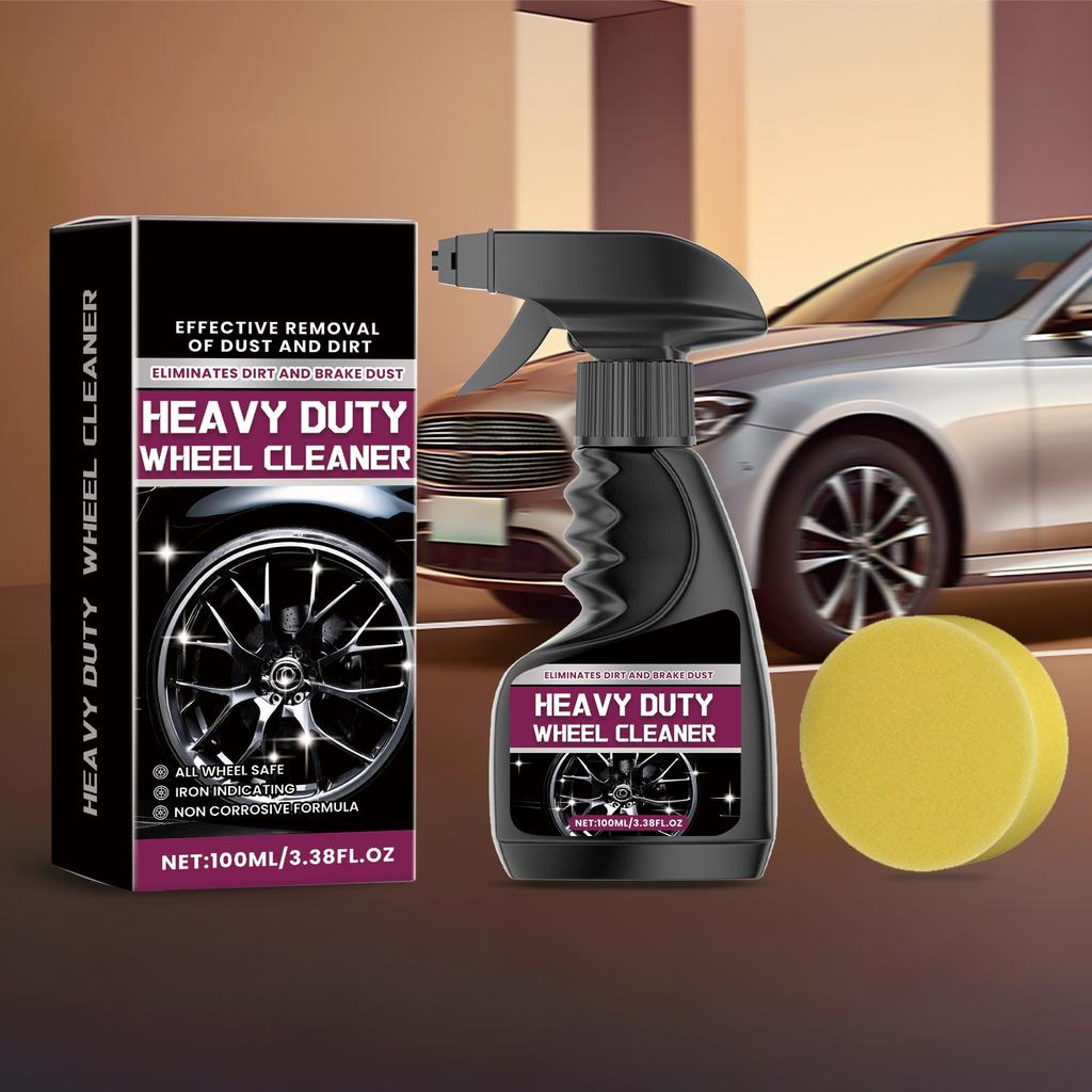 Heavy Duty Wheel Cleaner Car Rim Cleaner Wheel Collector All Wheel Safety Non-corrosive Formulation, Car Cleaning Care Spray,120ML
