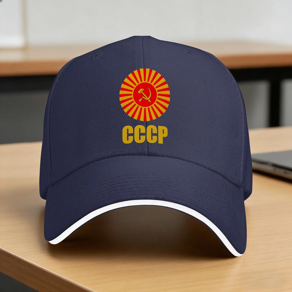 Винтажная Советская Символика Серп и Молот СССР Россия Бейсболка Пара Женская Тракер Летняя Защита от Солнца Бейсболки