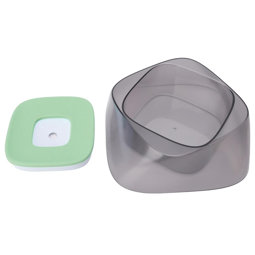 Pet Floating Bowl Multifunction Spill Proof Automatic Dog Water Bowl for Cats Dogs PetsMorning Mist Green