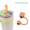 10mm Straw Covers Cap Reusable Silicone Straw Toppers For Stanley Cup Leak-Proof Dust Proof Straws Cover Tumbler Accessories