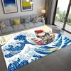 Maneki-Neko Carpet Rug for Living Room Bedroom Home Sofa Decoration,Kids play Non-slip Floor Mat