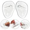 Sandals Anti-Slip Adhesive Forefoot Shoe Pad Silicone Gel Insoles Half Size Shoe Pad Foot Protector