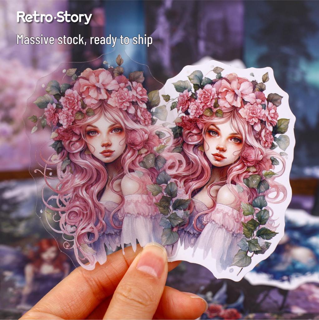 RetroStory Набор для декорирования DIY-журнала «Тихий лес» - Материалы «Сказочный пейзаж»
