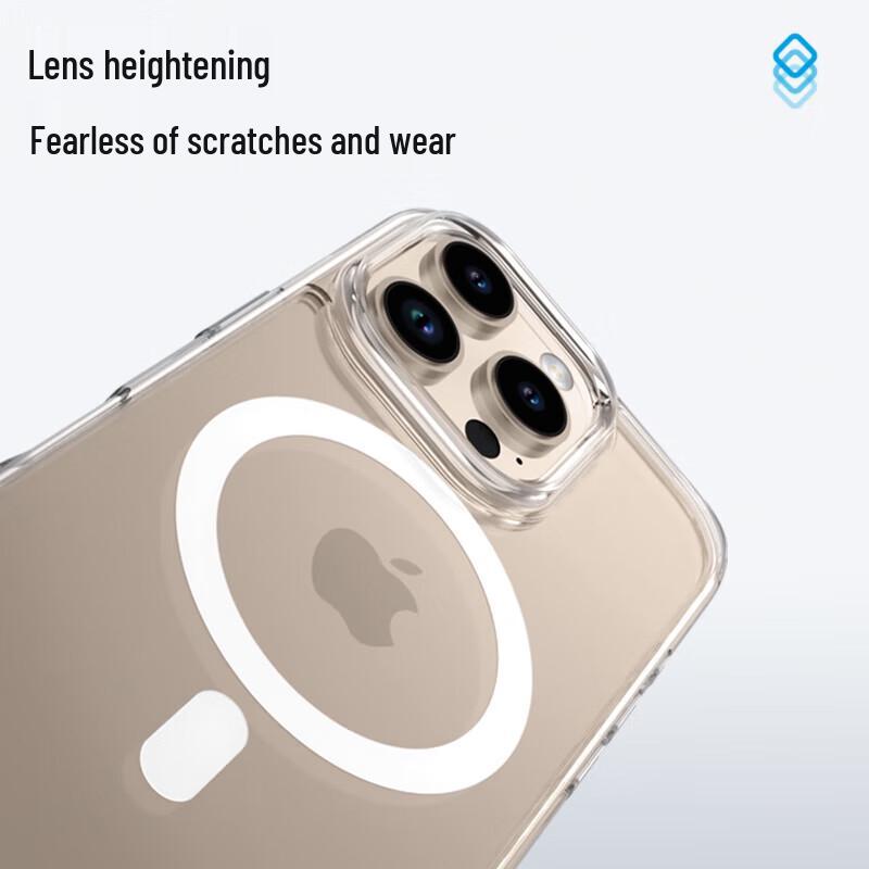 Мистер. Минималистичный прозрачный чехол Blue Ape Ice с MagSafe для iPhone 16 Pro Max