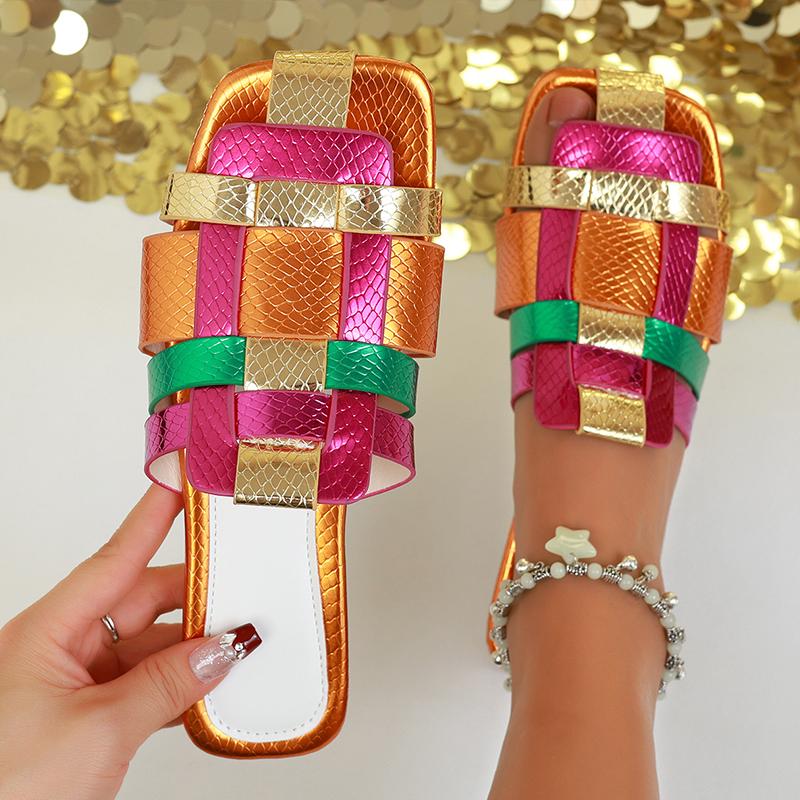 Мода балетки женские тапочки мода сандалии с открытым носком сандалии с квадратным носком осень женщина 2024 тренд новые повседневные шлепанцы Mujer Zapatos