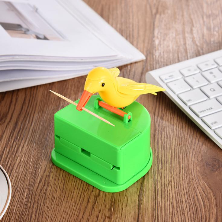 Новый контейнер для зубочисток в виде птицы Автоматический диспенсер для зубочисток Держатель KTY