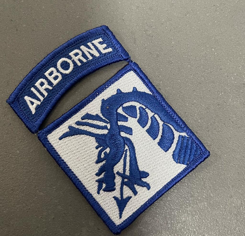 Нарукавная повязка ВДВ США Второй мировой войны Вышитый значок союзников Второй мировой войны Нарукавная повязка командования 101-й дивизии Воздушно-десантная дивизия