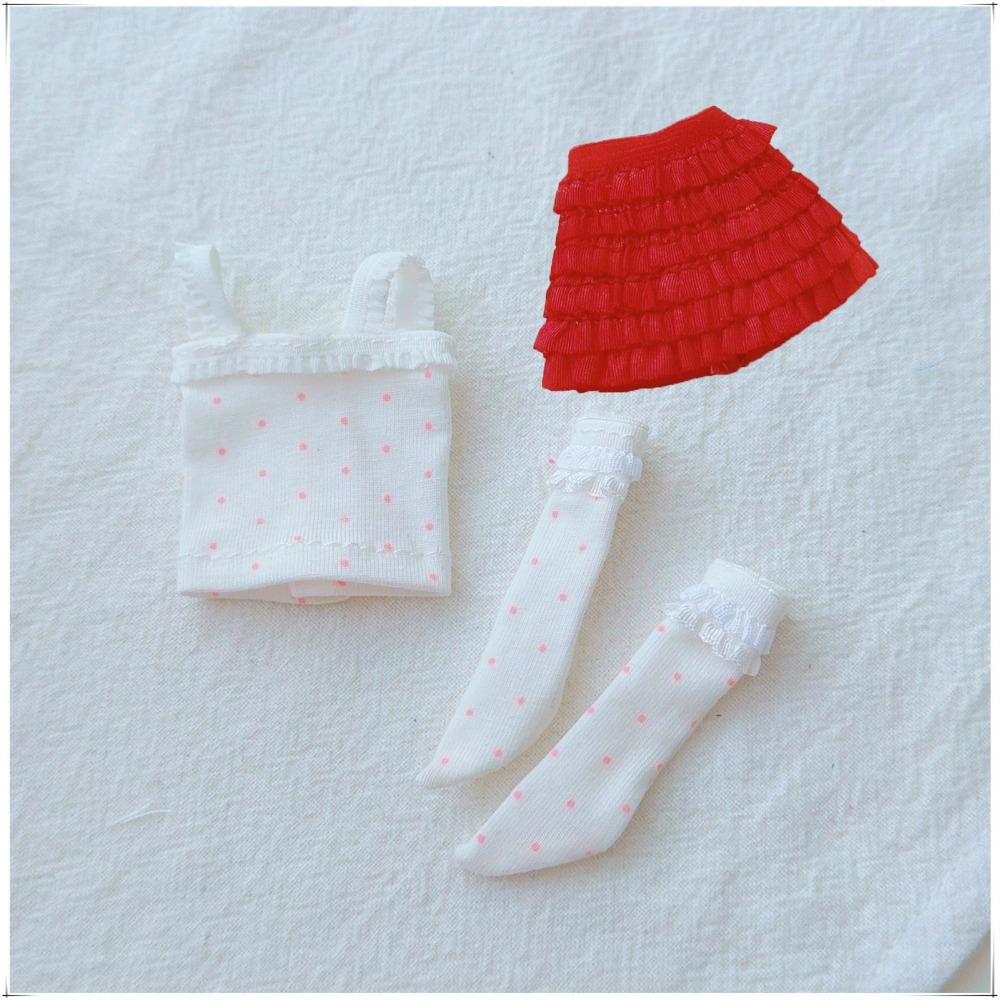 with Socks Sling Shirt  for Blyth Doll/for 1/6 BJD Doll/Fit for OB24 OB22 Dolls