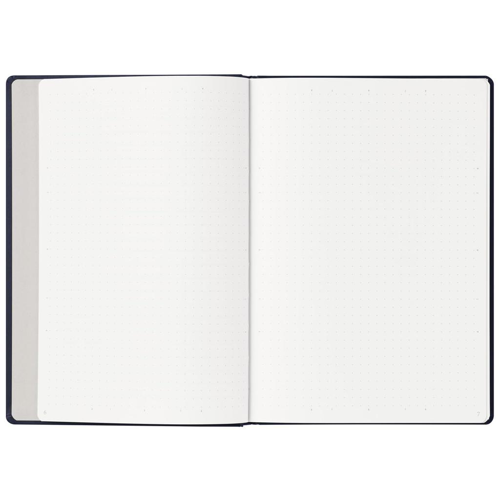 Maruman Mnemosyne Journal Notebook, A5 size, dot grid ruled, made in Japan, navy, 20th anniversary edition, N888-72
