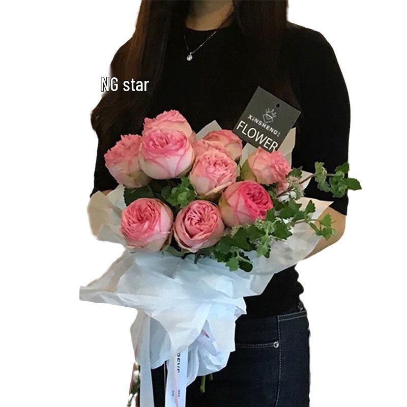 Цветочная тишью бумага в корейском стиле для упаковки букетов и украшения подарков