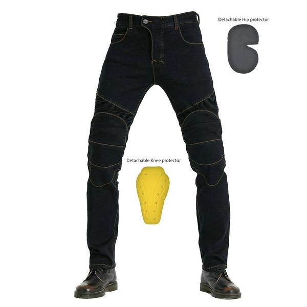 2022 New Plus Size Locomotive Racing Knights Straight Jeans Anti-fall Pants Cross-country Motorcycle Racing Cycling Pants Riding Pants