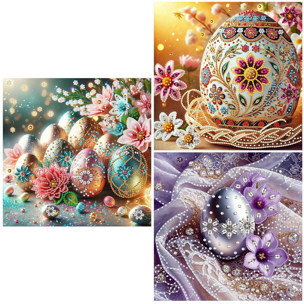 Пасхальная Специальная Форма 5D DIY Частичное Алмазное Раскрашивание Наборы для Взрослых Новичков Домашний Декор Алмазное Искусство Набор 30x30см