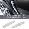 Для BMW X6 F16 2015 2016 2017 2018 автомобильная боковая вентиляционная крышка накладка на крыло потока воздуха наклейка на впускное отверстие акулы жабры пластина
