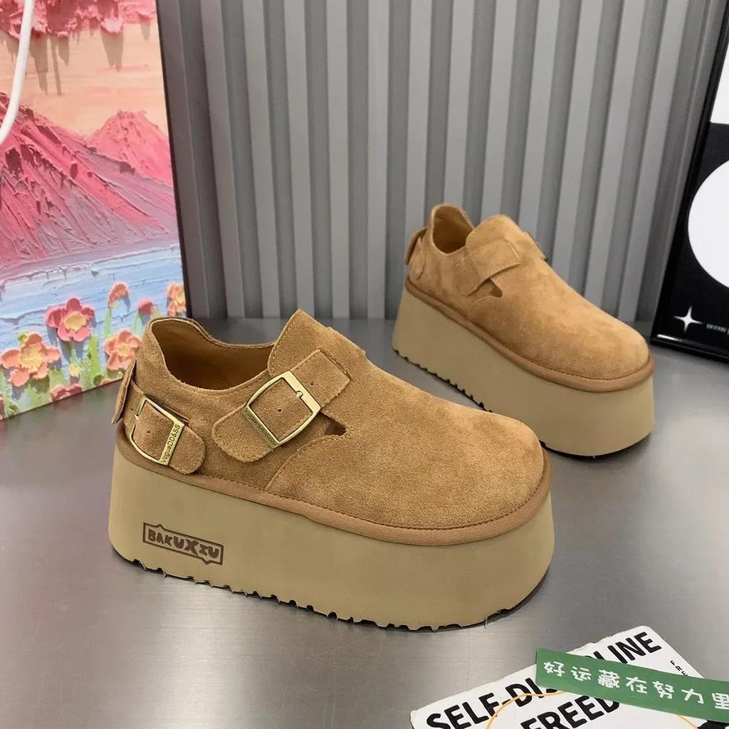 Suede Platform Flats Women Shoes Casual Loafers Shoes Woman Sneakers 2024 Trend Autumn New Brand Cozy Walking Zapatos Mujer