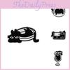 Unique Minimalist Black Cat Cartoon Brooch Set Adorable Creative Animal Accessories