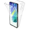 Двойной мягкий силиконовый прозрачный чехол на 360 градусов для Samsung Galaxy S22 Ultra S21 A53 A33 A73 A23 A22 A13 A32 A52SA12 A31 A51 A50 M23, противоударный чехол с полной защитой